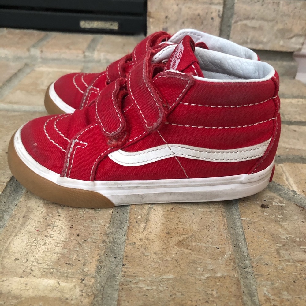 Vans Toddler 2-Tone SK8 - Mid in Red/White